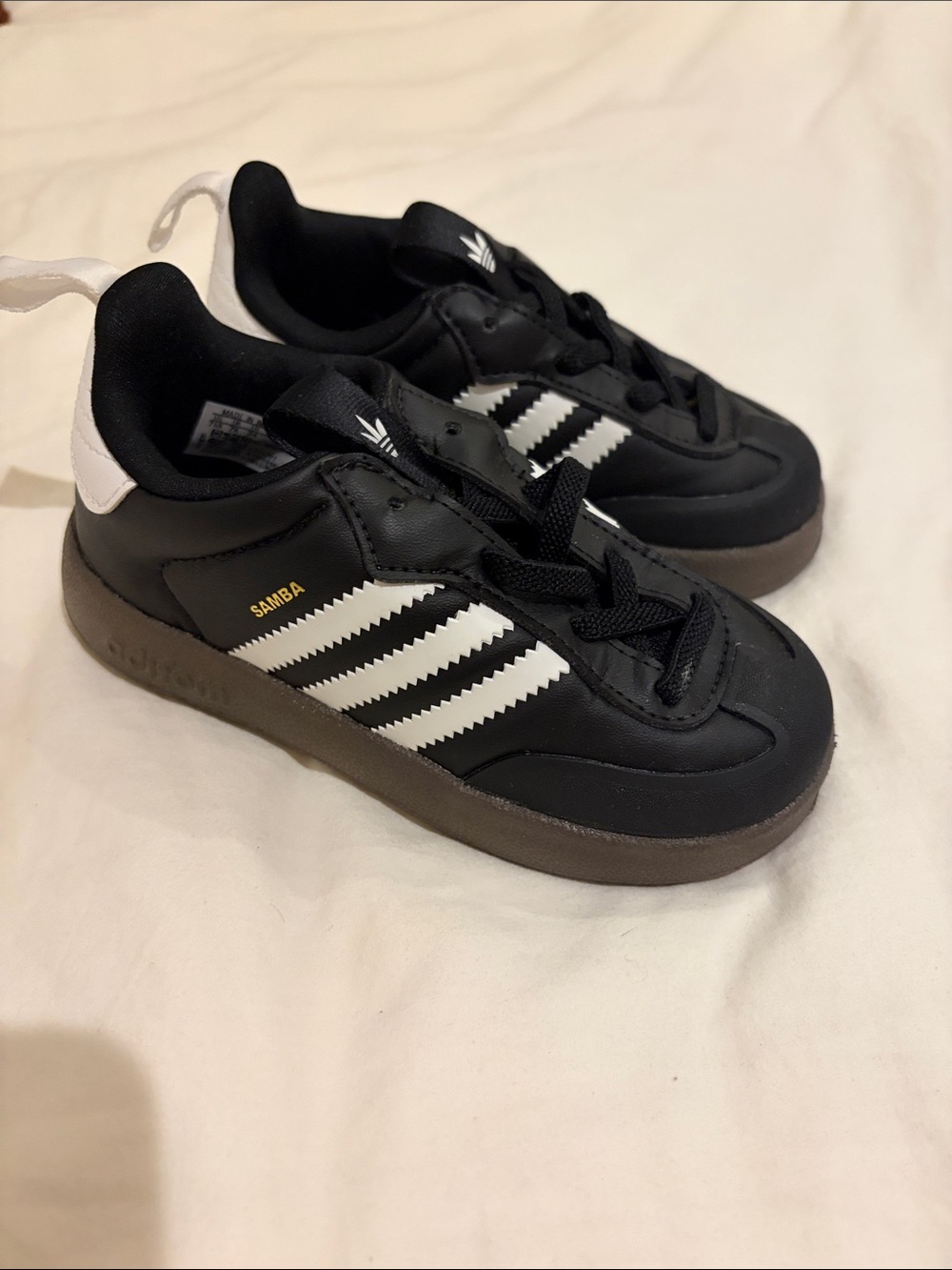 adidas Kids Samba Black and White Retro Sneakers